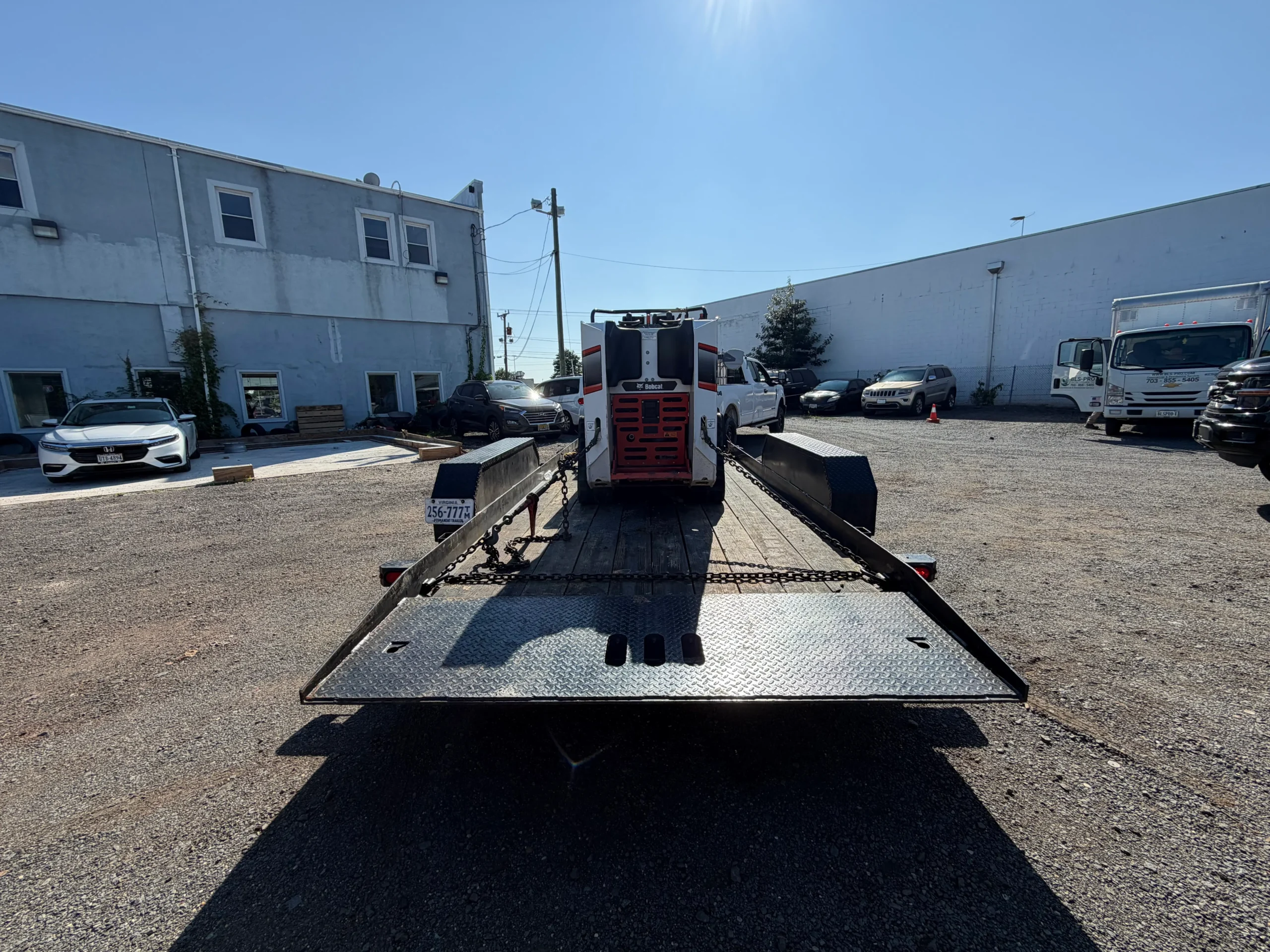 BLS-PRO equipment trailer loading area