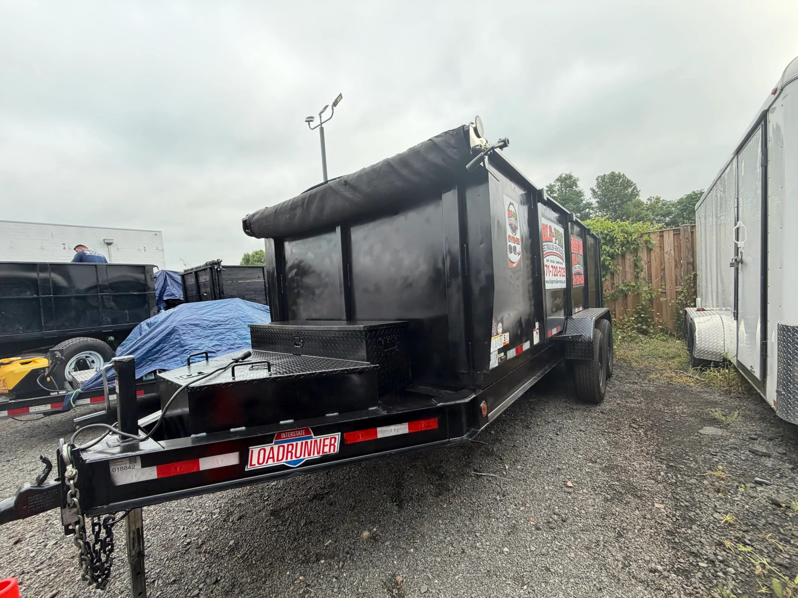 7x16 Interstate heavy-duty dump trailer