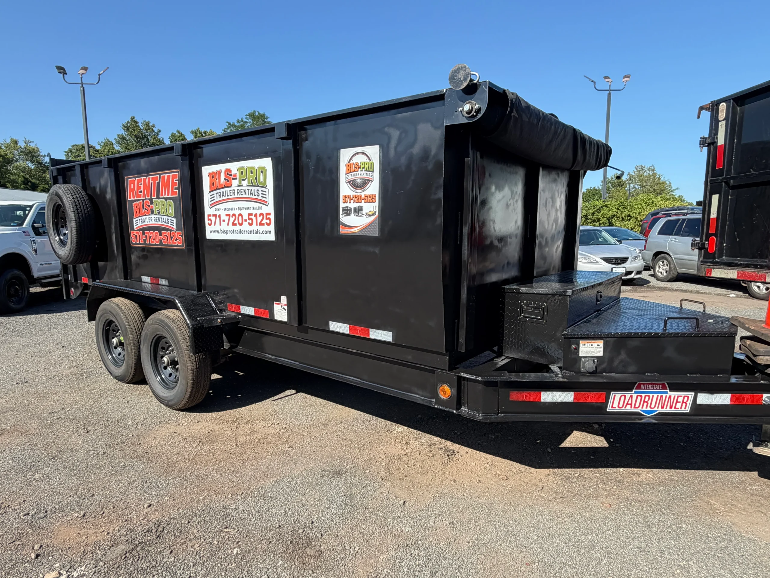 7x16 Interstate heavy-duty dump trailer